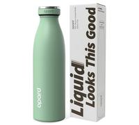Opard Insulated Water Bottle Stainless Steel, 36hrs-Cold&12hrs-Hot Metal Water Bottle 500ml, Leakproof Drink Bottle, No Sweat Thermal Flask for Adults Kids, Mint Green