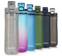 Opard Sports Water Bottle, 500ml / 600ml BPA Free Non-Toxic Tritan Plastic Drinking Bottle with Leak Proof Flip Top Lid for Gym, Outdoor, School, Work