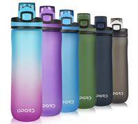Opard Sports Water Bottle, 500ml / 600ml BPA Free Non-Toxic Tritan Plastic Drinking Bottle with Leak Proof Flip Top Lid for Gym, Outdoor, School, Work
