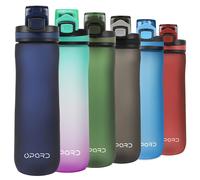 Opard Sports Water Bottle, 600ml BPA Free Non-Toxic Tritan Plastic Drinking Bottle with Leak Proof Flip Top Lid for Gym Yoga Fitness Camping