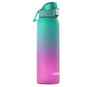 Opard Zip 1000ml Plastic Water Bottle Dishwasher Safe, Leakproof Flip-Top Lid, BPA Free Tritan, Wide Mouth Reusable Sports Water Bottle for Gym Hiking Commuting Outdoor Travel and School