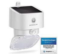 OPASOLAR 2000LM Solar Powered Wall Outdoor led Lights,Family Security,PIR Wireless Motion Sensor with 120 Wide Angle, IP65 Waterproof, Easy-to-Install Lights for Front Door, Garden,Yard, Garage, Deck