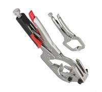 Opatiny 10in Welding Pipe Plier Clamp 2PCS Set Locking | 2-piece set, 10in pipe clamp, 5in mini c-clamp, alloy steel, secure locking mechanism