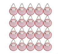 Opatiny 20 Pack Plate Hangers, Self Wall Hooks Picture & Disc Hanging, 22mm Plastic Display Mounts Kitchen Organization, White
