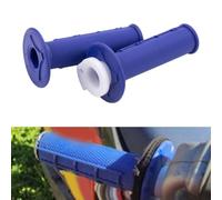 Opatiny 22mm Handlebar Grips Pair Lock-On Fit for kawasaki 22mm Handlebar(Blue)