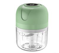 Opatiny 250Ml Electric Garlic Chopper With Stainless Steel Blades,USB Powered Mini Food Processor For Garlic, Meat,Baby Food,ABS Without BPA Cup,Easy Clean(green)