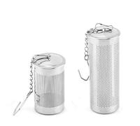 Opatiny 2pcs Stainless Steel Tea Infuser Tea Leaves Diffuser Spice for Teapot Ball Strainer