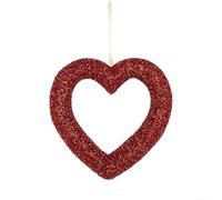 Opatiny 30cm Heart Wreath Red Gold Lightweight Wall Hanging(A) | Pink white design, plastic material, structure, anniversary , festive ambiance