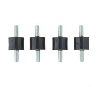 Opatiny 4 Pack Rubber Metal Buffer Vibration Damper Silent Block M5 M6 M8 for Air Compressor Diesel Engine Welding Machine Shock Absorber(M8)