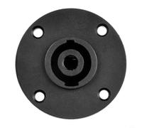 Opatiny 4 Pin Speaker Connector Female Socket Panel Mount for Home Theatre Audio Systems - Nylon Case 50x33mm