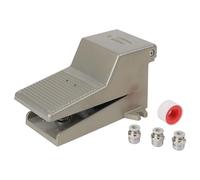 Opatiny 4F210-08L Pneumatic Foot Switch with Lock Kit, Aluminum Alloy Valve Body, 1.5 MPa Pressure Resistance for Stamping Machines, Welding Tools, Textile Machinery