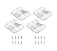 Opatiny 4pcs for Plastic Cooler Hinges with Screws Replacement Hinge Kit for Coleman Coolers White 1-716" x 1-12"