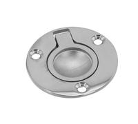 Opatiny 50mm Round Flush Pull Handle for Cabinet, Floor, Door, Basement, Loft, Boat - Stainless Steel Ring Lifting Cupboard Hatch Latch, 1 Pack
