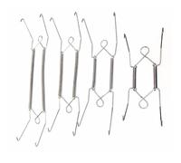 Opatiny 6/8/10/12 Inch Wire Plate Dish Hangers Holder W-shaped Wall Display Decorative Invisible Spring Art Hanging Adjustable Hooks