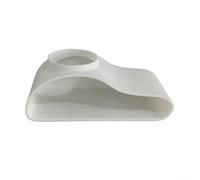 Opatiny ABS Aquarium Viewing Tunnel, Natural Hideout Tube for Fish Shrimp Loach, Interactive Corner Decor, 10-15.5cm Beige(Small White)