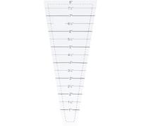 Opatiny Acrylic Quilting Template Ruler with Bold Markings Precise Wedge Cutting and Sewing 205 x 75 cm