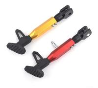 Opatiny Adjustable Aluminum Motorcycle Kickstand Red Stable Support(Red)