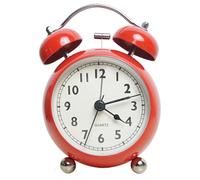 Opatiny Alarm Clock for Heavy Sleepers with Twin Bell Extra Loud Alarm, Battery Operated with Classic Backlight, Metal Construction for Bedroom or Desk Use