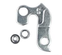 Opatiny Aluminum Alloy Bike Derailleur Hanger, Rear Gear Mech Frame Bracket Tail Hook, With Mounting Screws