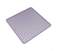 Opatiny Anti-Slip Silicone Sink Protector Mat, Thickened Heat-Resistant Drain Pad Kitchen Dishwasher Bottom, 30.5x30.5cm(dark purple)