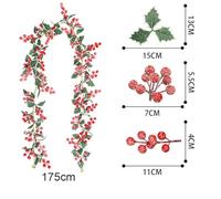 Opatiny Artificial Holly Garland Ivy Vine Leaf For Wedding Floral and Event Decoration