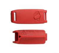 Opatiny Bicycle Battery Seat Cover ABS Protection Case, Lightweight Bike Battery Block Cover For SRAM Shifter Dropper Post, Red Bike Transmission Cover 4.8x3cm