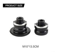 Opatiny Bike Hub Adapter Set 1 Pair, Front M9 to 15mm 100mm QR Rear M10 to 12mm 135-142mm Axle Converter, Aluminum Alloy Speed Hub Adapter for 8-12 Speed(10 * 135mm)