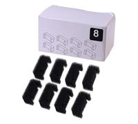 Opatiny Black Sponge Filter 8-Pack for Cat Dog Water Fountain, 6.5x3x3cm Foam Filter Replacement