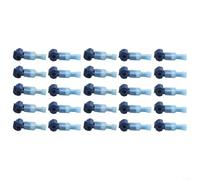 Opatiny Boundary Wire Connectors Robot Lawn Mower Docking Station Quick Splice Terminals 0.75-2.5mm2 PVC Brass for Red Blue 25 Pieces(blue)