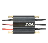 Opatiny Brushless ESC RC Boat 2-6S for LiPo 50A-150A Waterproof Controller with 5.5V/5A BEC Programming Card(70A)