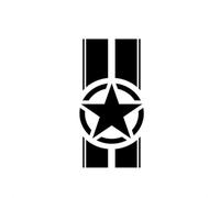 Opatiny Car Hood Racing Stripe Decal Sticker for Jeep Wrangler TJ LJ JK, 45 x 110 cm, Waterproof and Heat Resistant PVC Reflective Auto Body Film