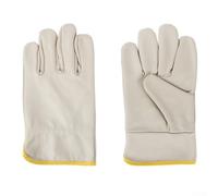 Opatiny Cowhide Welding Gloves Heat Resistant Grey Pair | for premium cowhide leather, excellent heat resistance, sweat wicking breathable, grey color, 1 pair set