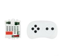 Opatiny CSR-12T-1A Receiver and Remote Control Children's Electric Car, Circuit Board for Replacement Part with Frequency Matching, Plastic and Metal(CSR-12T-1A and RC1)