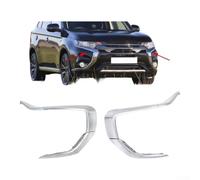 Opatiny Decorative Grill Cover Trim for Mitsubishi 2016-2019 | Direct fit left right, easy for snap-on install, restores faded trim, enhances front look, for durable ABS plastic