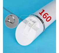 Opatiny Drain Pipe Check Valve for Outdoor Use, Anti-Stink and Anti-Blockage Rainwater Filter Cover with Clamp, PVC White Strainer for 50/75/110/160mm Pipes