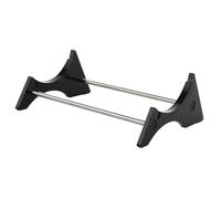 Opatiny Elegant Acrylic Speaker Stand for JBL Flip 4/5/6, 15 x 6 x 3.5 Inch, Black/Transparent, Enhanced for Audio Stability & Sound Quality, Compact Design for Home or Office Use