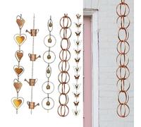 Opatiny Exquisite Design Rain Chains Enjoy the Serene Sound of Rainwater Flowing