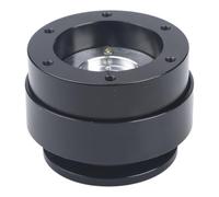 Opatiny for CNC Aluminum 70mm 6-Hole Quick Release Adapter MOZA Wheels, Lightweight Racing Simulator Hub with Secure Pin-Lock Mechanism, for Black