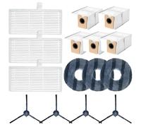 Opatiny For Eufy Omni C20 Robot Vacuum Accessories Set with Filters, Mop Cloths, Dust Bags and Side Brushes for Effective Home Cleaning