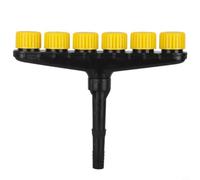 Opatiny for Heavy Duty Garden Watering Nozzle Multi-Head Spray Pattern Adjustable Flow for Standard Pipes(6)