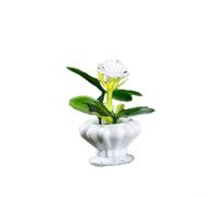 Opatiny for MINI Resin Plant Model for Garden Micro-Landscape Decor, Realistic Artificial Flower Ornament for Home Office Photography Prop, Solid Color 2.5x3.5cm(3)