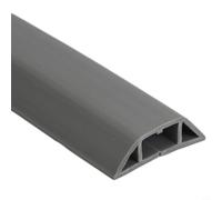 Opatiny for Soft PVC Floor Cable Protector 1M, 50mm Wide x 14mm High Wire Cover Home Office Gym, Yellow-Grey Cord Manager to Prevent Tripping Hazards(gray)