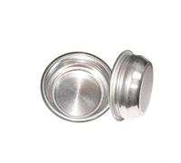 Opatiny for Stainless Steel 58mm Bottomless Filter Basket Compatible with for Breville Coffee Machines, Double Bowl Portafilter Insert, Reusable Espresso Accessory Home and Use, Silver(2 cup)
