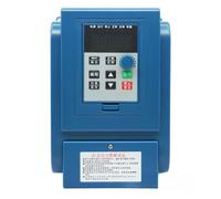 Opatiny Frequency Inverter VFD Speed Controller 3 Phase 380VAC 1.5KW Variable Frequency Drive for Industrial Motor Control with V/F Closed Loop and PWM, Blue