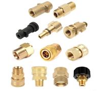 Opatiny High Pressure Car Washer Hose Fitting Adapter, Threaded Metal and Plastic Connector for Electric Pressure Washers Compatible with for kärcher K-Series, Aquatak and for lavor Models, G1/4 M22