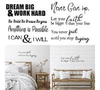 Opatiny Home Decoration Sticker English Quotes Wall Sticker Exquisite Atmosphere Long-lasting Use Smooth Surfaces Unique Design