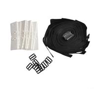 Opatiny In-Ground Pool Solar Blanket Reel Attachment Kit Includes 8 Nylon Clips Covers 10ft-24ft Width 8mm-16mm Thick