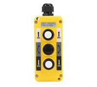 Opatiny IP68 Rainproof Push Button Switch COB-T1/T2/T3 Industrial Crane Hoist Controller 2A ABS Yellow Automation Systems(COB-T2)