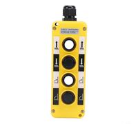 Opatiny IP68 Rainproof Push Button Switch COB-T1/T2/T3 Industrial Crane Hoist Controller 2A ABS Yellow Automation Systems(COB-T3)