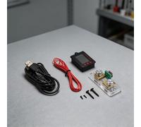 Opatiny LCD Battery Capacity Monitor with 100A Shunt, Voltage Current Power Meter for Electric for Bike for RV Solar, 0.1-999Ah for Range(Monochrome screen)